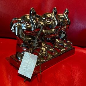 Silver Elephant Figurine